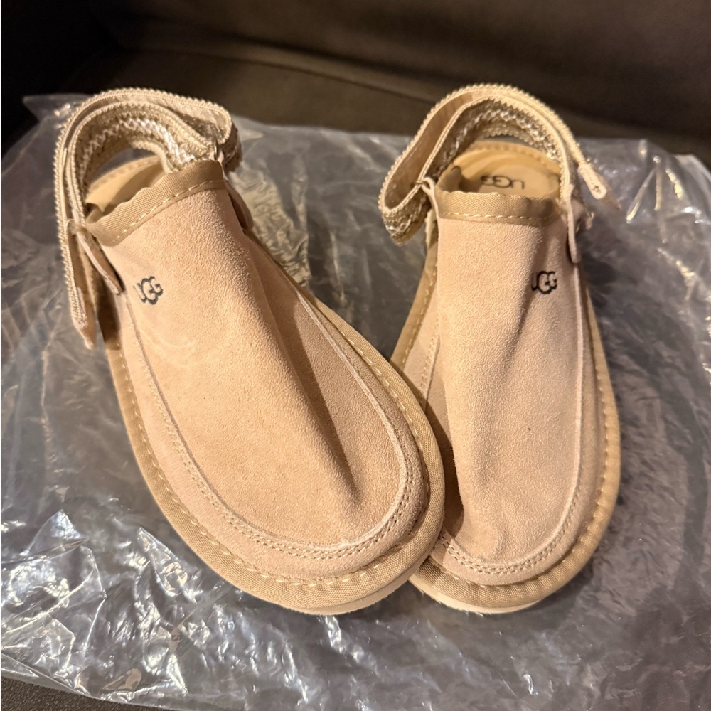 UGG Light Tan Closed Toe Sandals